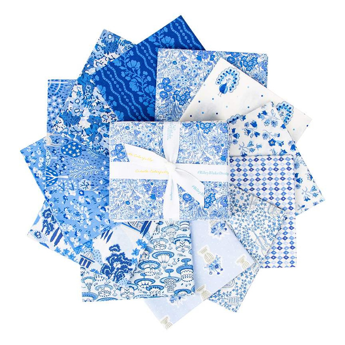 Garden Party Fat Quarter Bundle | Liberty Fabrics | 12 FQs - Blue China