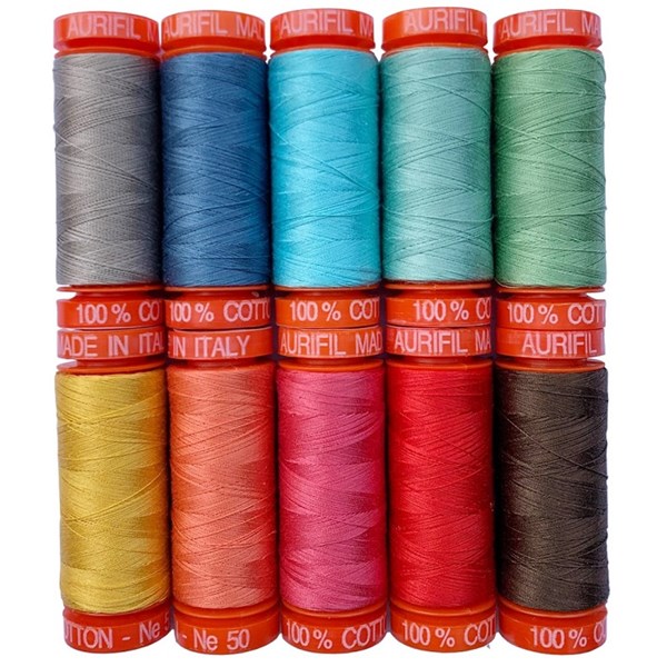 Aurifil Thread Collection: Poppy – Cherrywood Fabrics