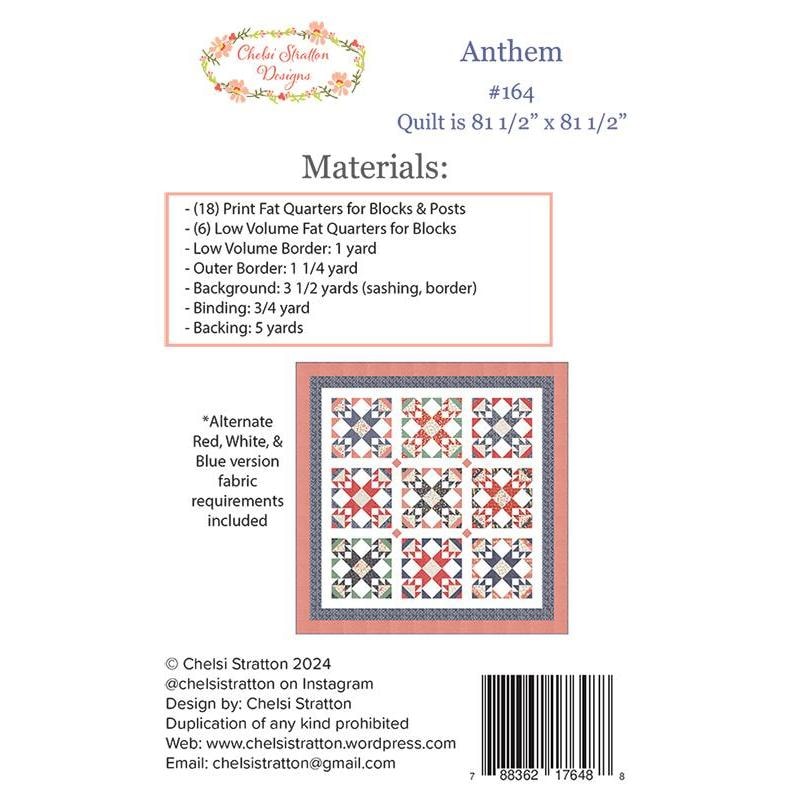 Anthem Quilt Pattern | A Quilting Life