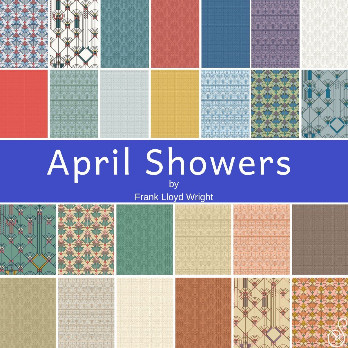 April Showers Fat Quarter Bundle | Frank Lloyd Wright | 26 FQs