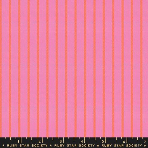 Apron Stripe - Bright Pink