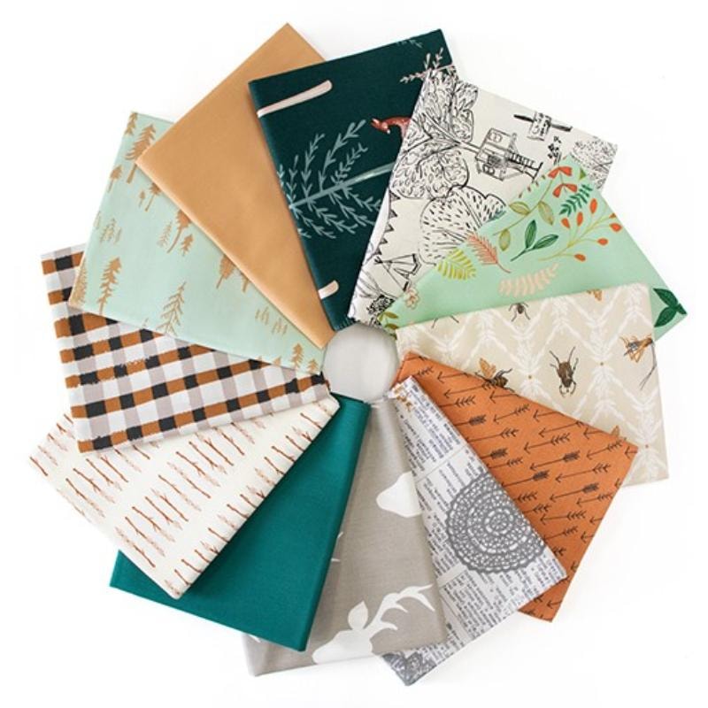 Art Gallery Bundle Up Fat Quarter Bundle | 12 FQs - Woods