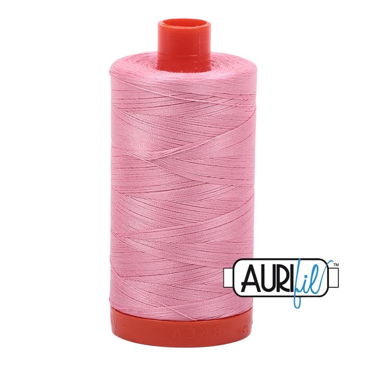 Aurifil 50wt Thread | 1422 Yards - Bright Pink 2425