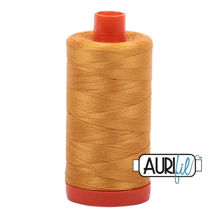 Aurifil 50wt Thread | 1422 Yards - Orange Mustard 2140