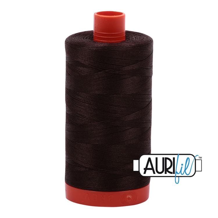 Aurifil 50wt Thread | 1422 Yards - Dark Brown 5024