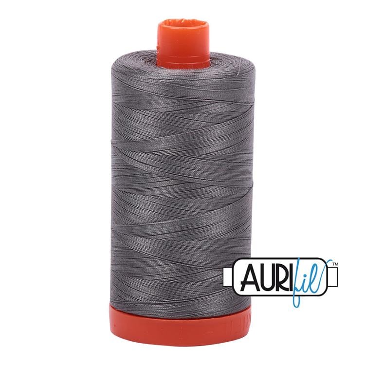 Aurifil 50wt Thread | 1422 Yards - Grey Smoke 5004