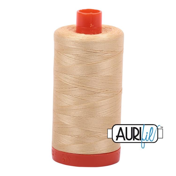 Aurifil 50wt Thread | 1422 Yards - Light Caramel 6001