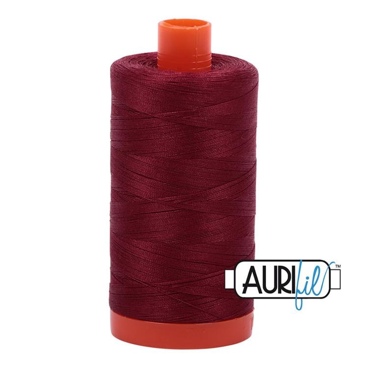 Aurifil 50wt Thread | 1422 Yards - Dk Carmine Red 2460