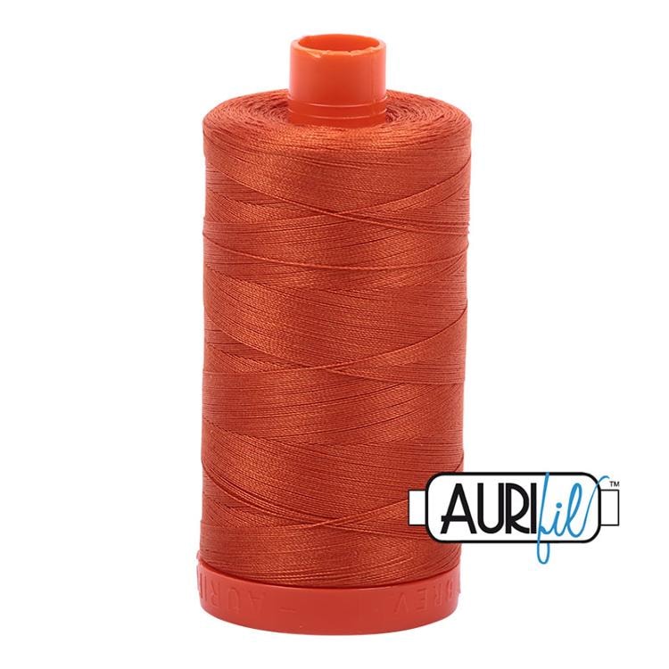 Aurifil 50wt Thread | 1422 Yards - Rusty Orange 2240