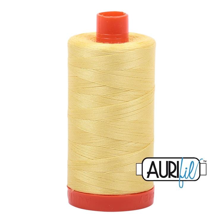 Aurifil 50wt Thread | 1422 Yards - Lemon 2115