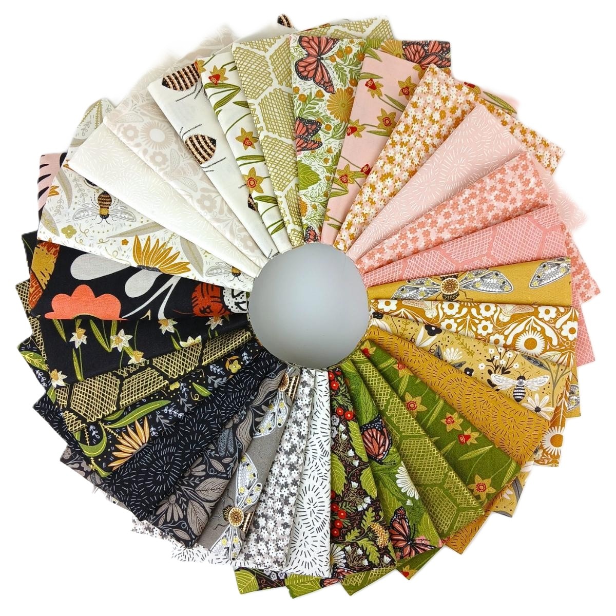 Bee Garden Fat Quarter Bundle | Gingiber | 28 FQs + 1 Panel