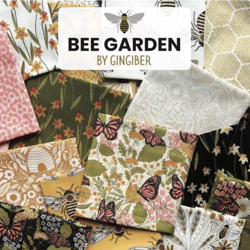 Bee Garden Fat Quarter Bundle | Gingiber | 28 FQs + 1 Panel