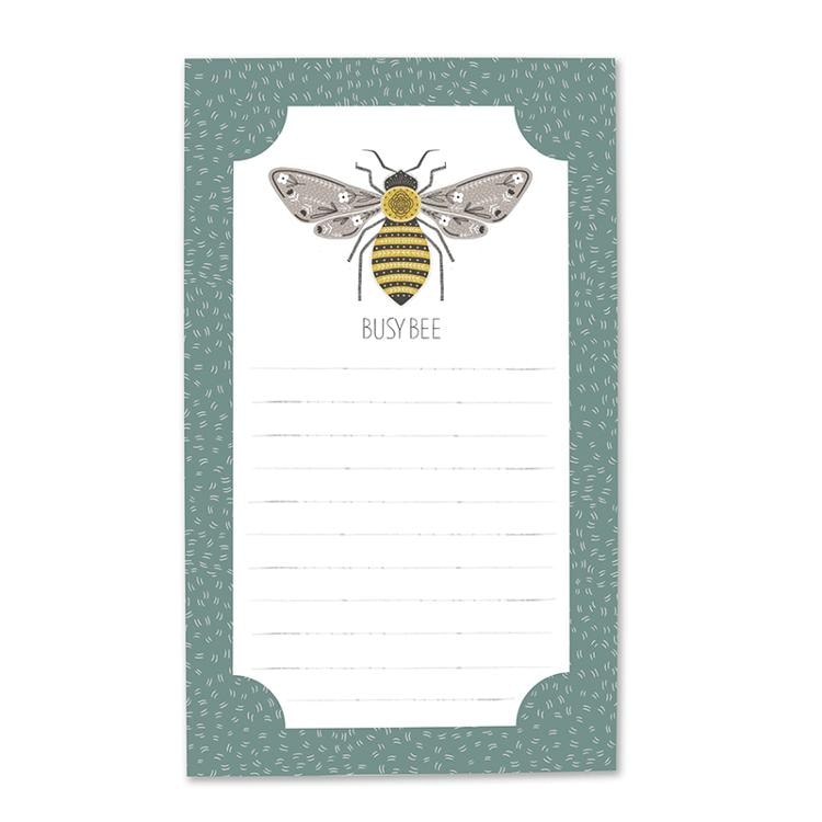 Bee Garden Note Pad | Gingiber - Busy Bee