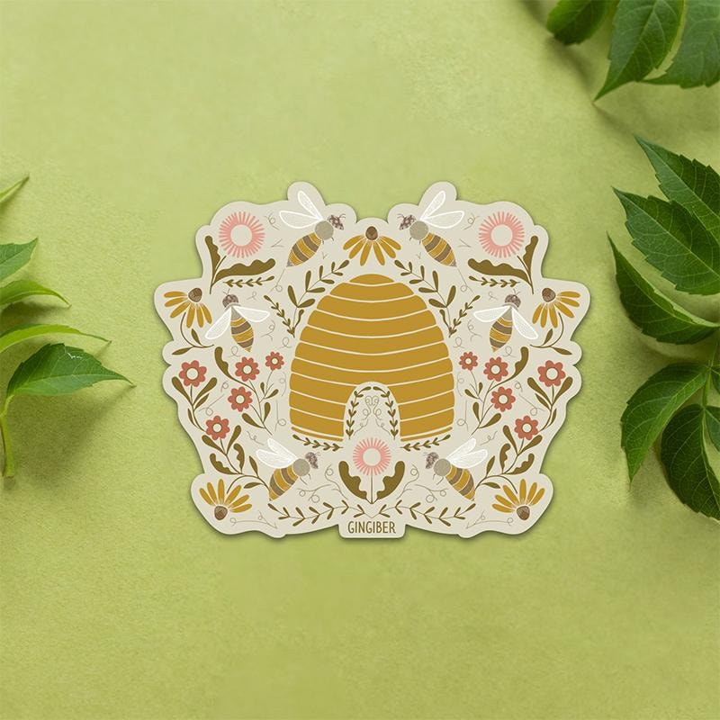 Bee Garden Sticker | Gingiber - Beehive