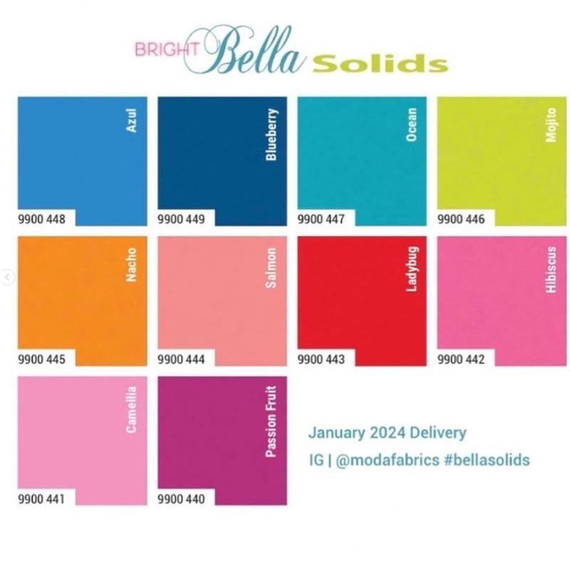 Bella Solids Mini Charm Pack