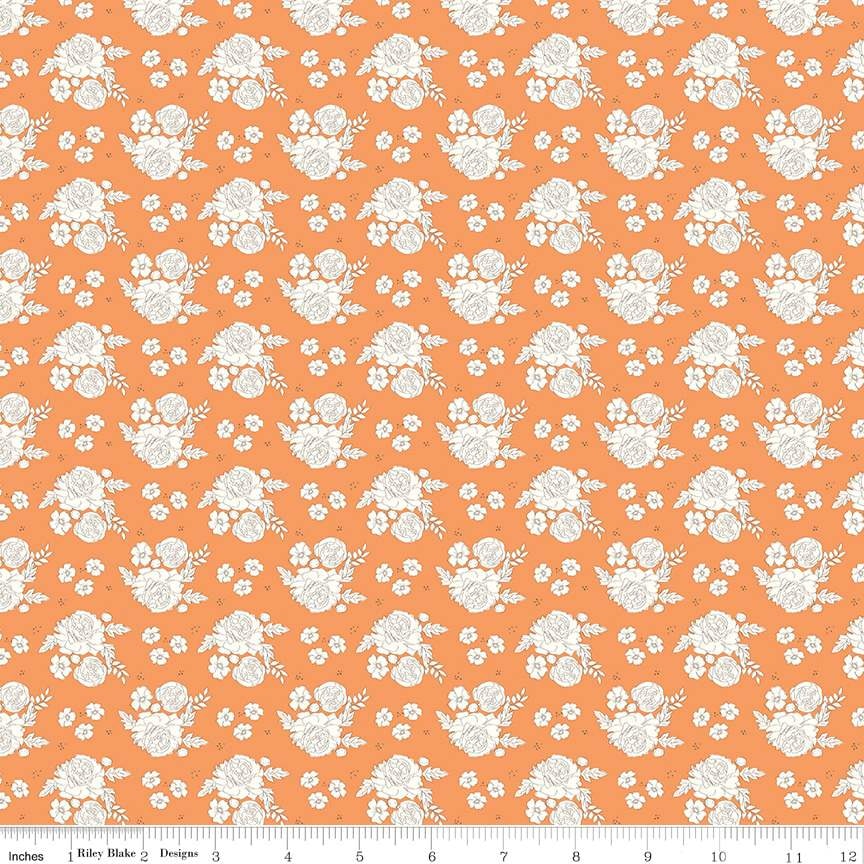 BloomBerry Petite Flowers - Tangerine