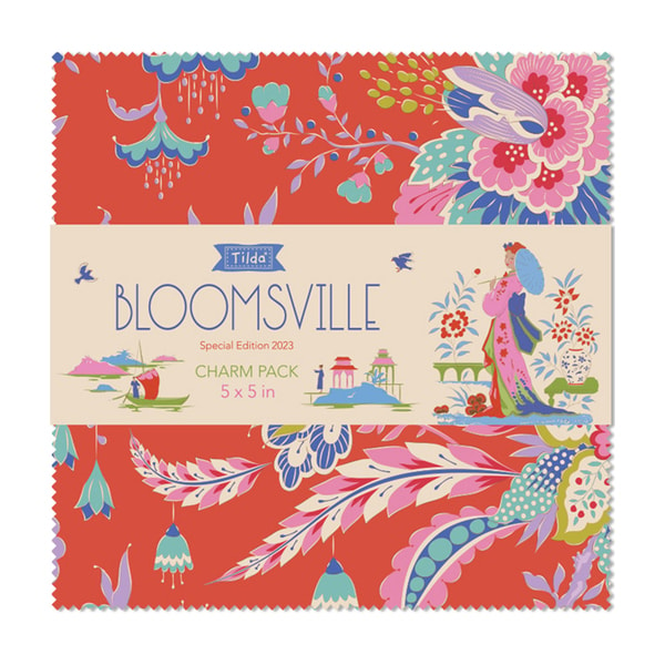 Tilda Fabrics Bloomsville Charm Pack 5 inch Squares by 40