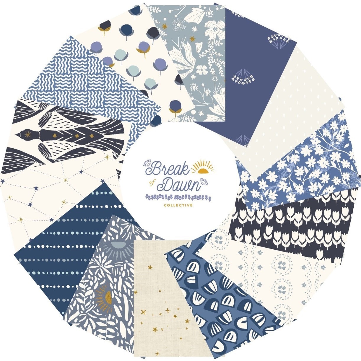 Break of Dawn Fat Quarter Bundle | Cotton+Steel Collaborative | 17 FQs