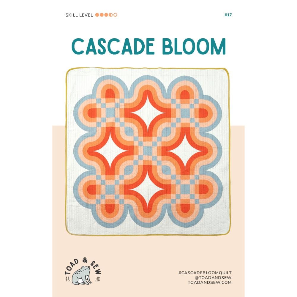 Cascade Bloom Quilt Pattern | Toad & Sew