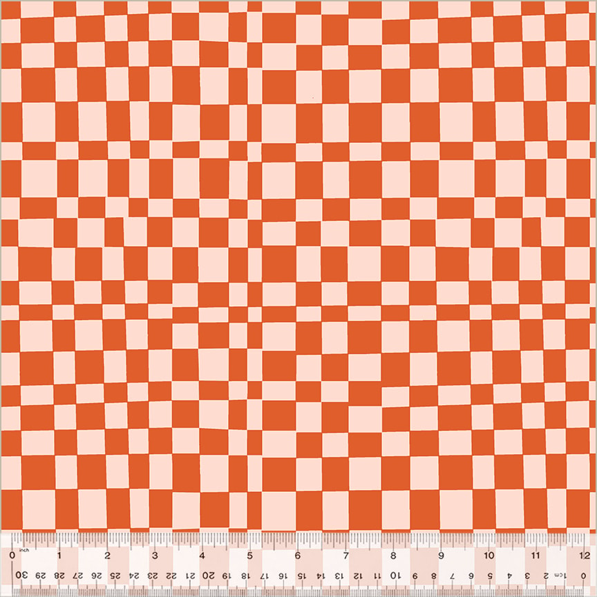 Checker - Mandarin/Blush