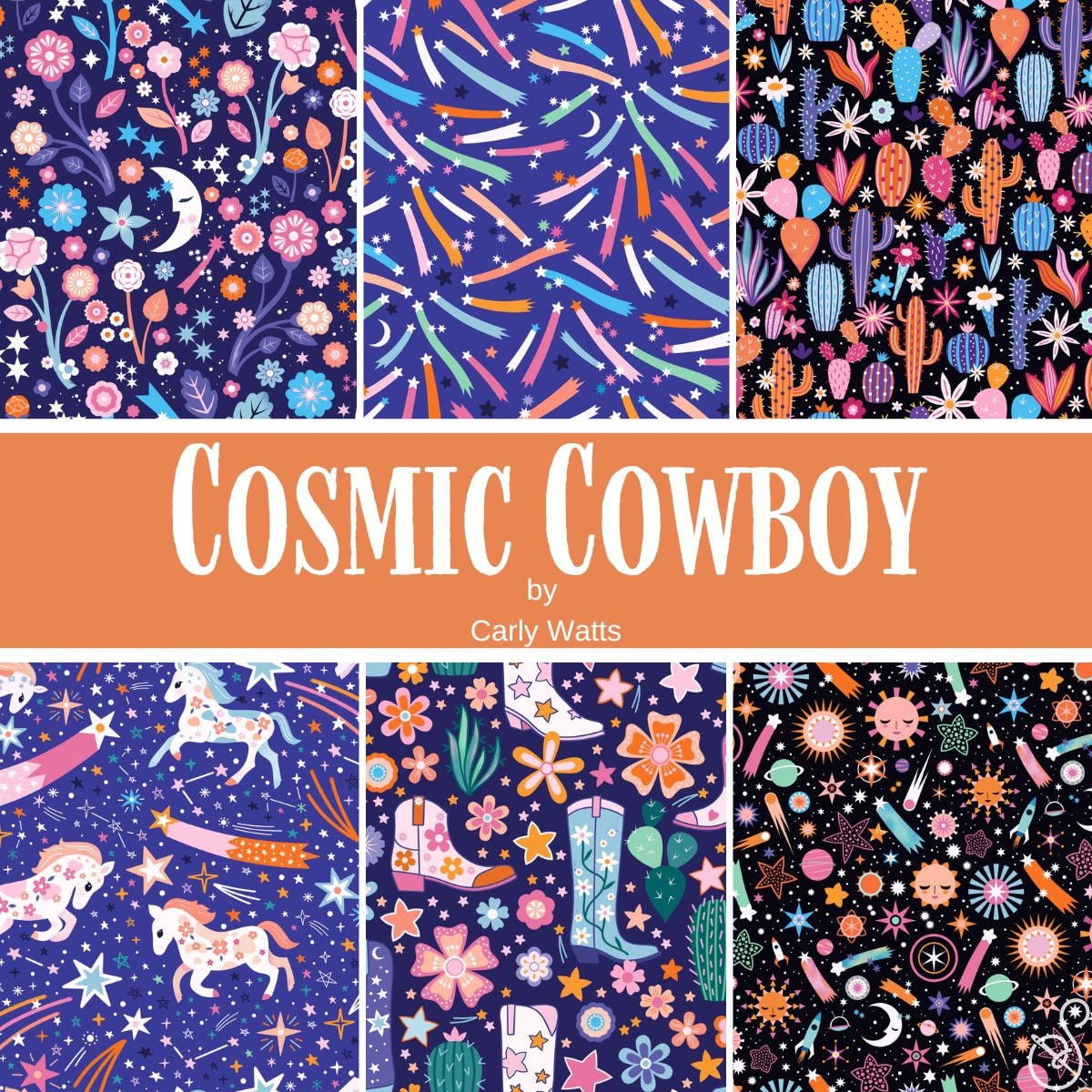Cosmic Cowboy Fat Quarter Bundle | Carly Watts | 6 FQs