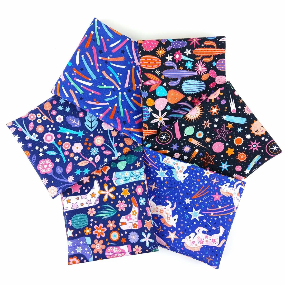 Cosmic Cowboy Fat Quarter Bundle | Carly Watts | 6 FQs