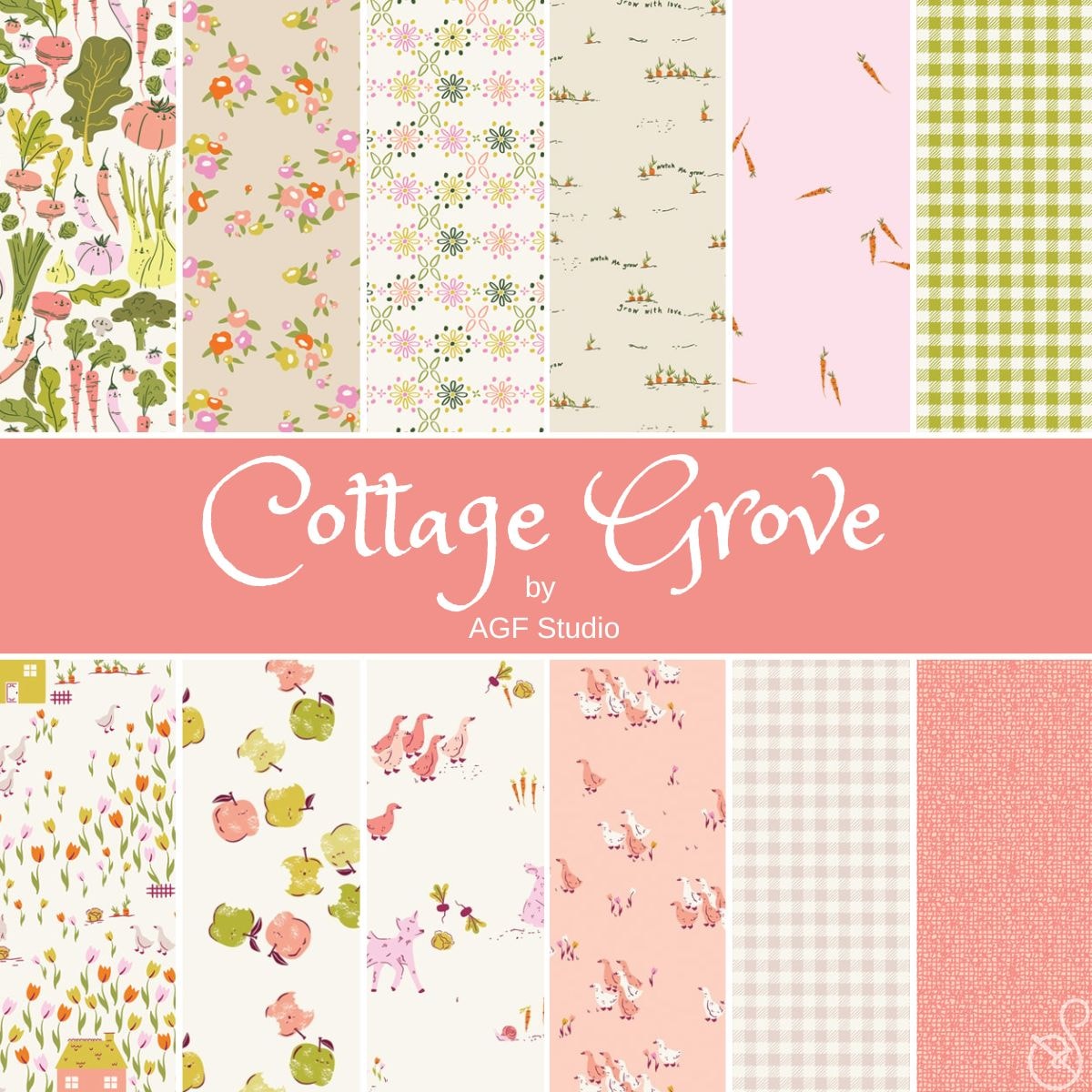 Cottage Grove Fat Quarter Bundle | AGF Studio | 12 FQs