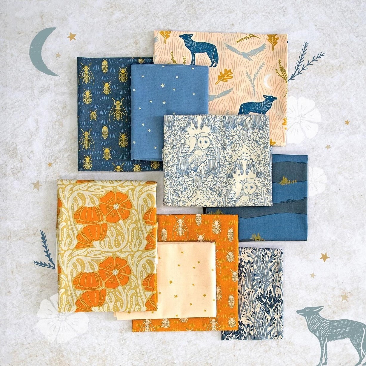 Coyote Hill Fat Quarter Bundle | Katie O'Shea | 16 FQs