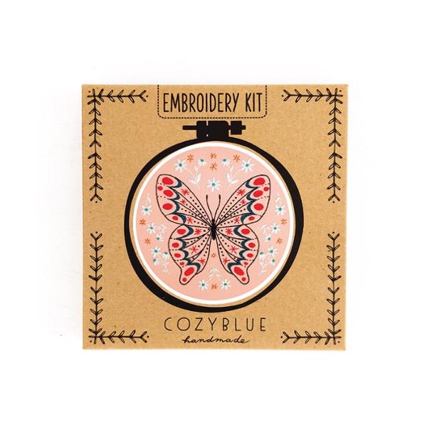 Cozyblue Handmade Embroidery Kit - Butterfly Cozyblue Handmade Embroidery Kit - Butterfly