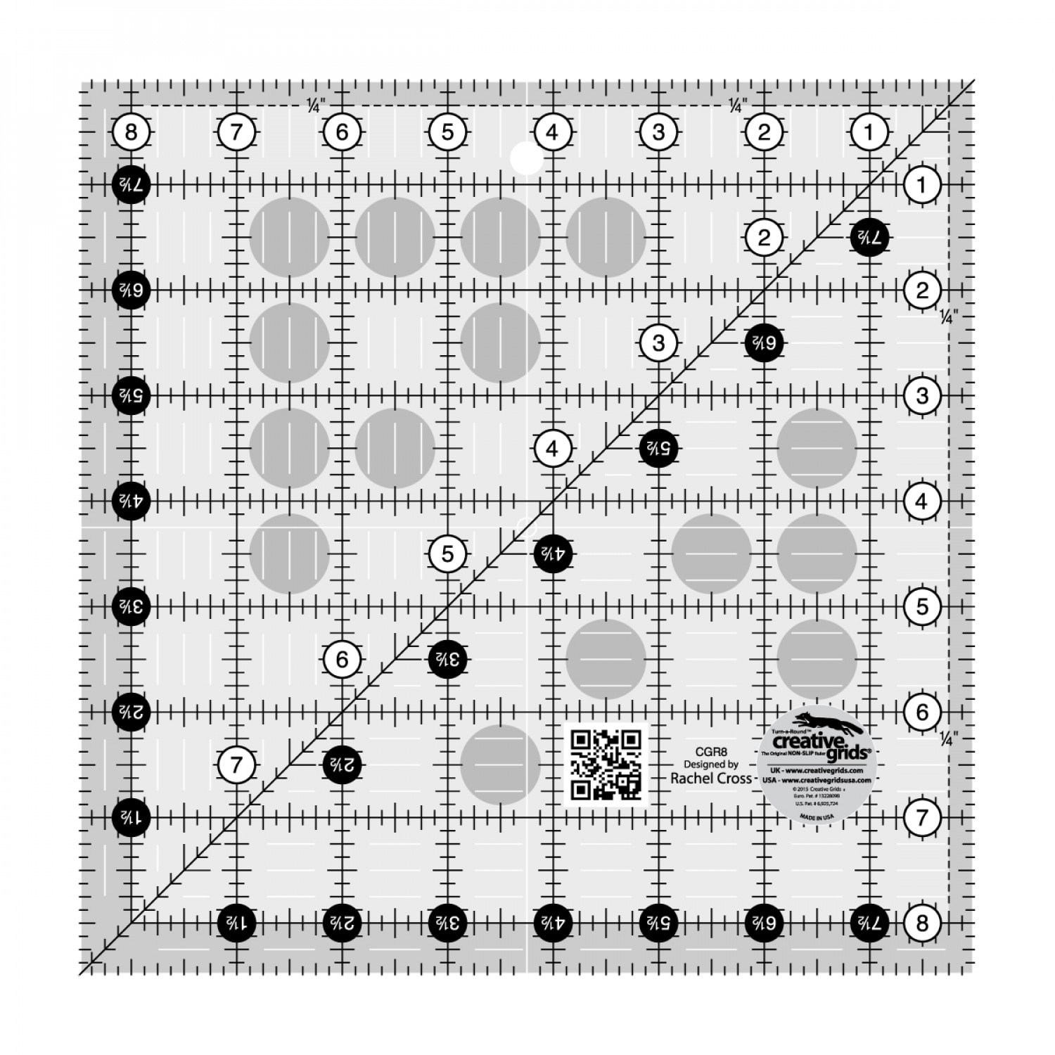 Creative Grids Quilt Ruler - 8-1/2in Square