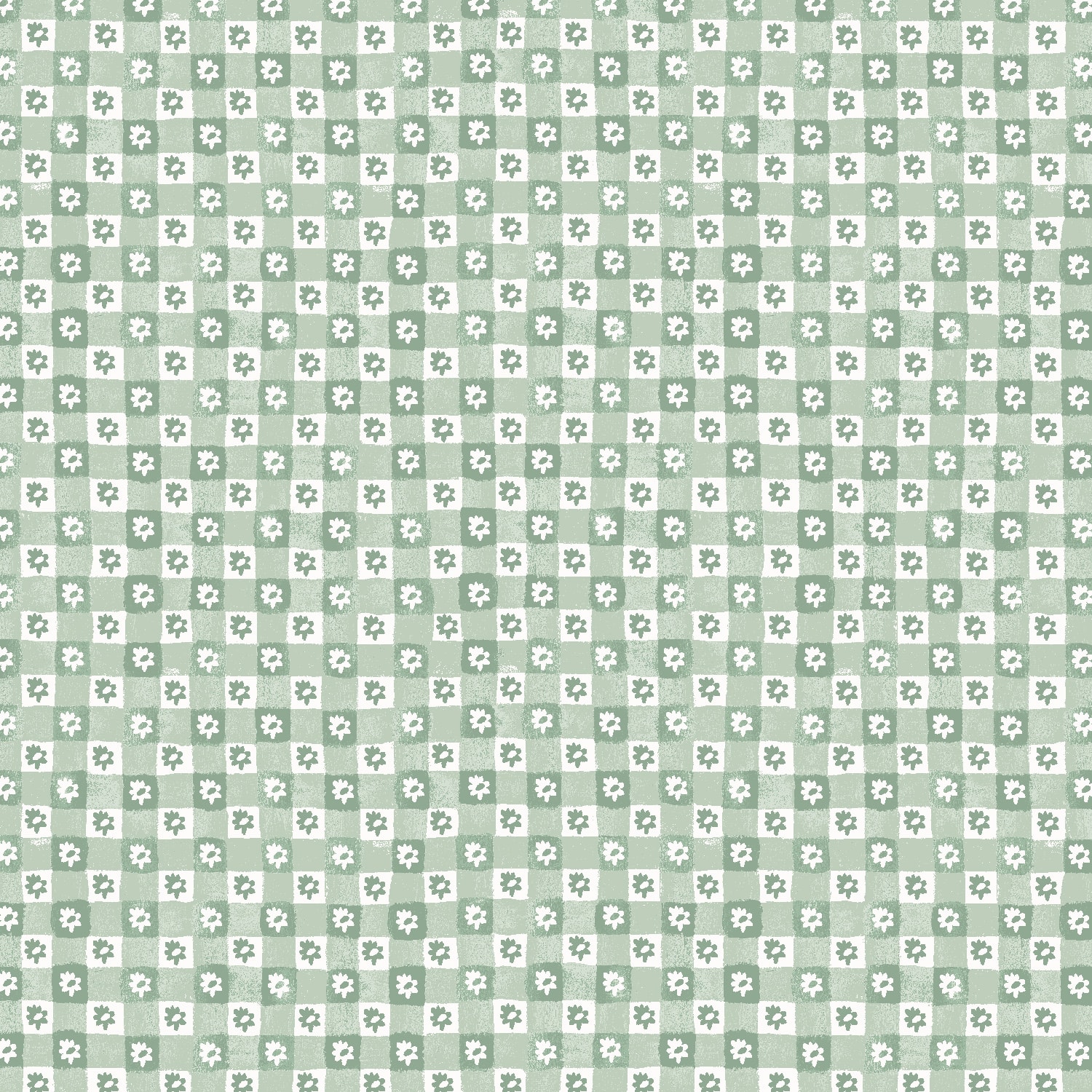 Daisy Gingham - Green