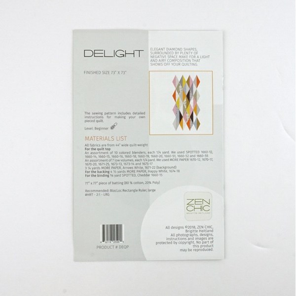 Delight Quilt Pattern | Zen Chic