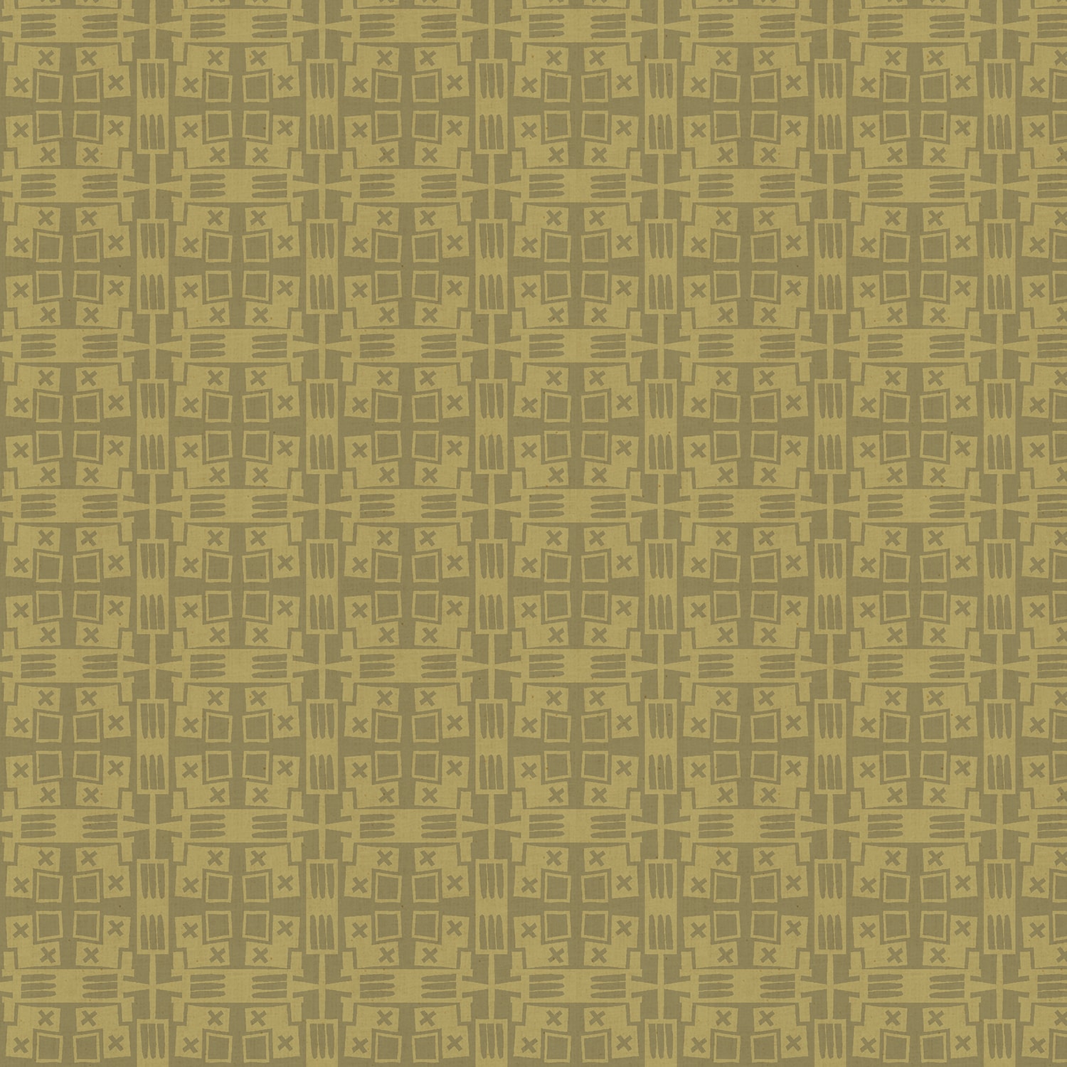 Desert Plaid - Agave Green Unbleached