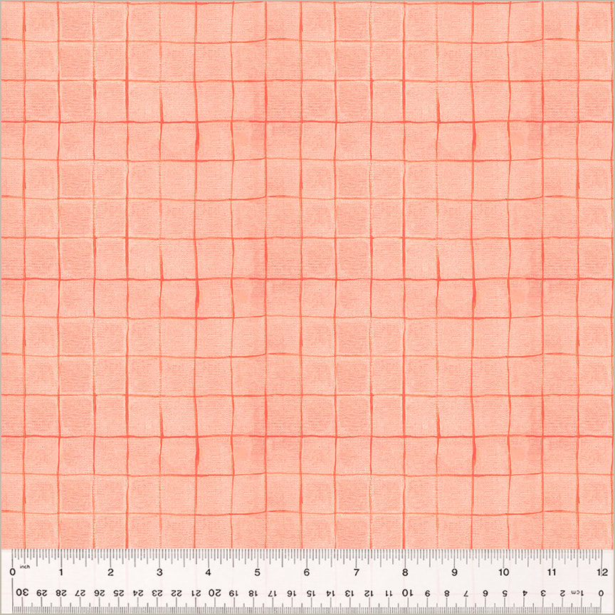 Drawn Plaid - Salmon