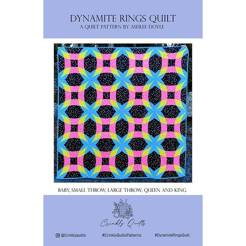 Dynamite Rings Quilt Pattern | Crinkly Quilts