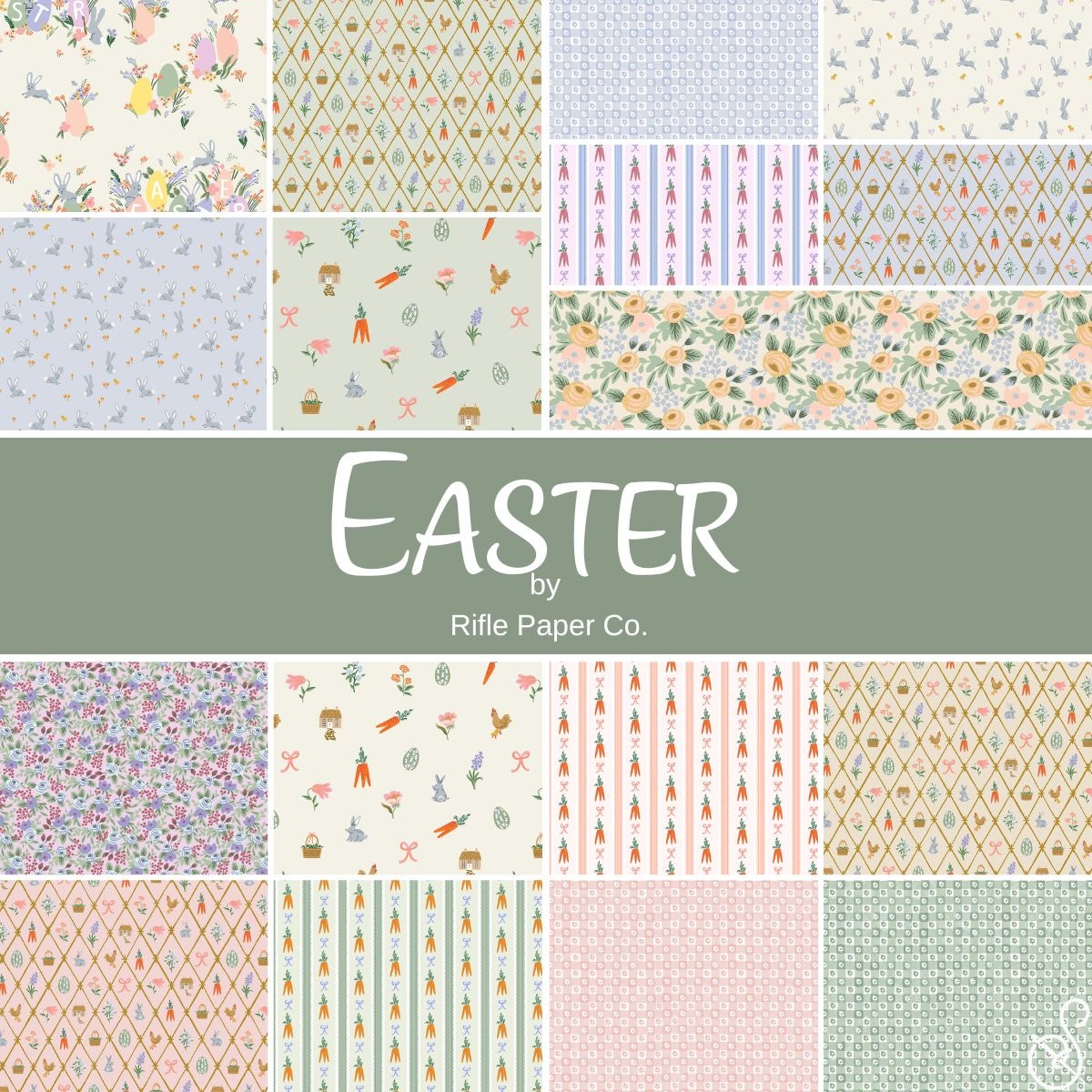 Easter Fat Quarter Bundle | Rifle Paper Co. | 17 FQs