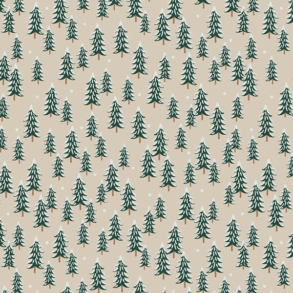 Fir Trees - Linen