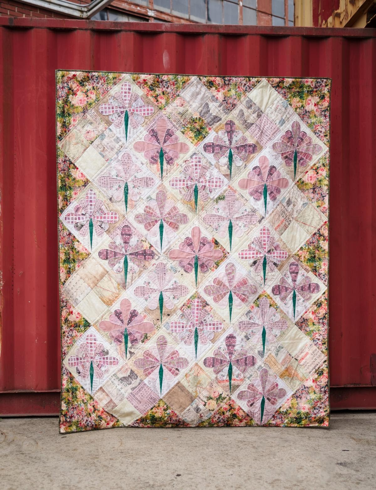 Fleur Quilt Pattern - Pink Palette