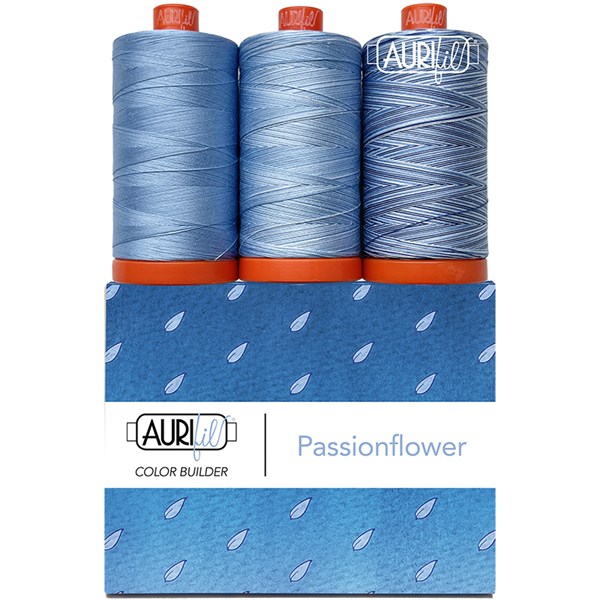Como Blue Thread – Aurifil Color Builder - Frayed Fabrics