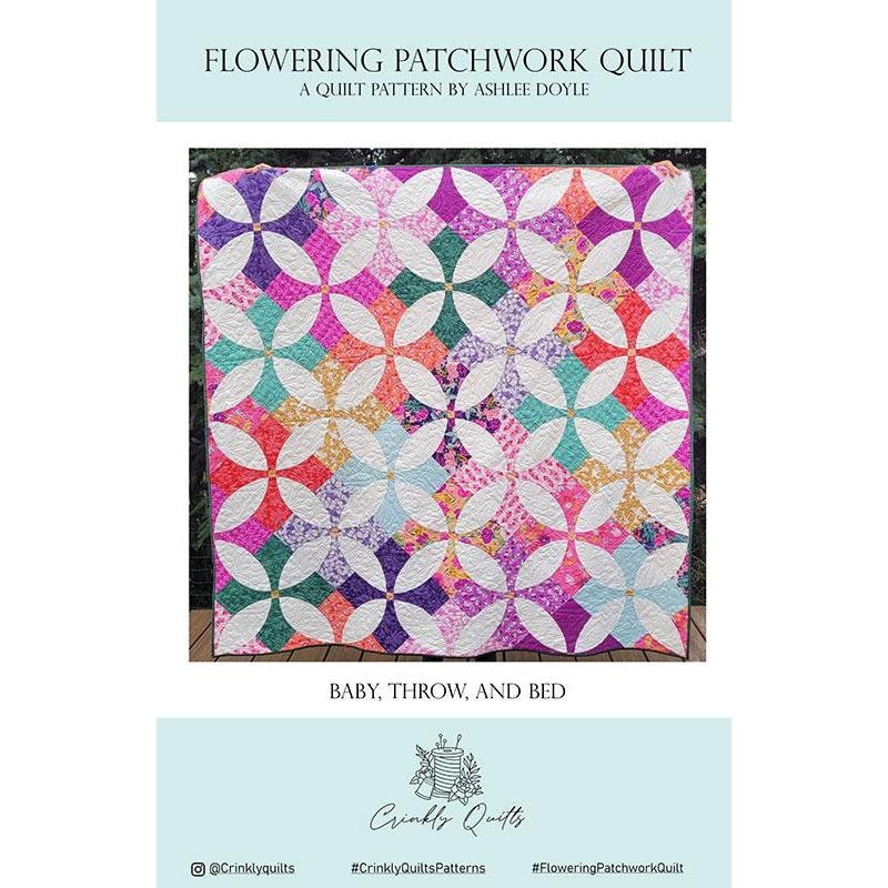 Flowering Patchwork Quilt Pattern | Crinkly Quilts