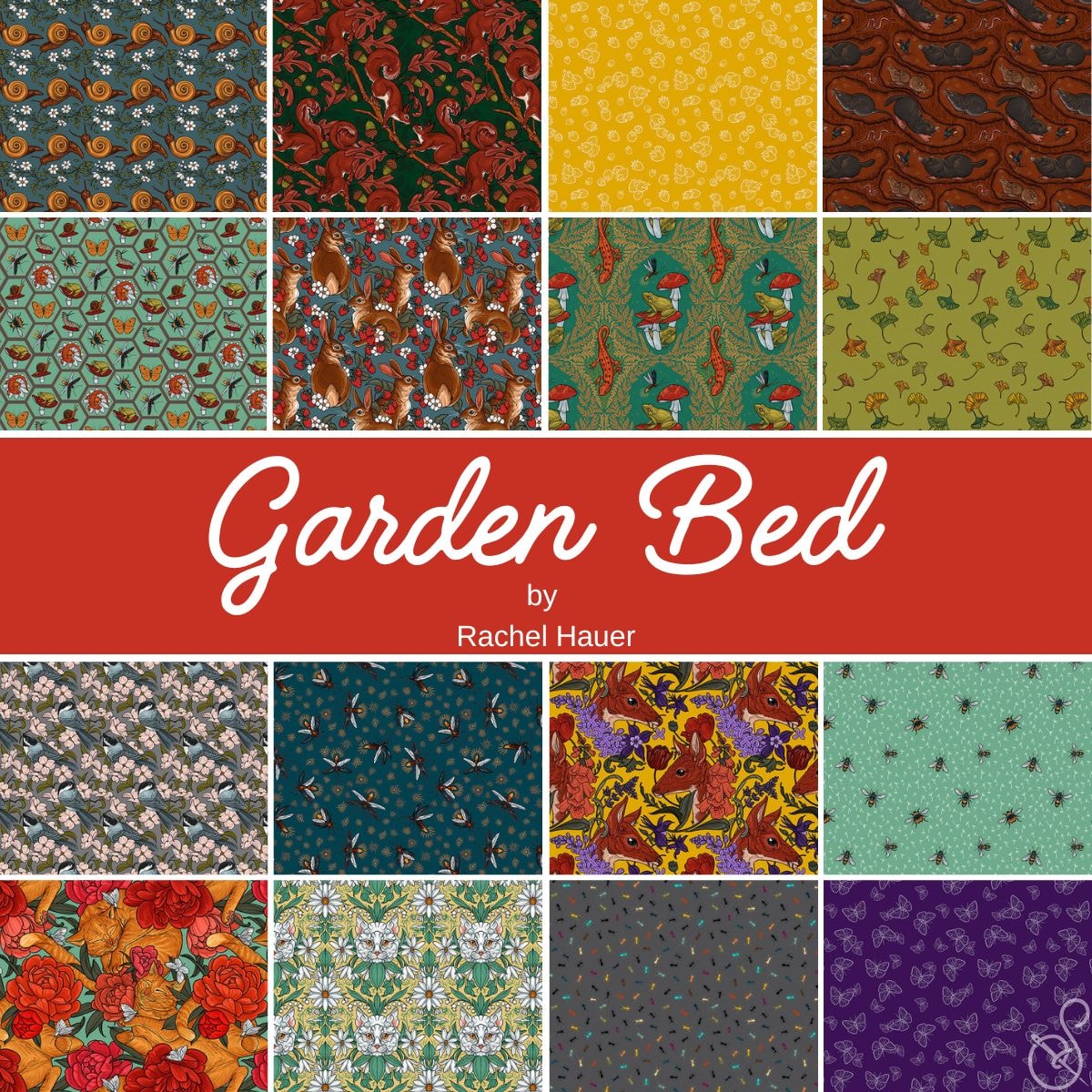 Garden Bed Fat Quarter Bundle | Rachel Hauer | 16 FQs