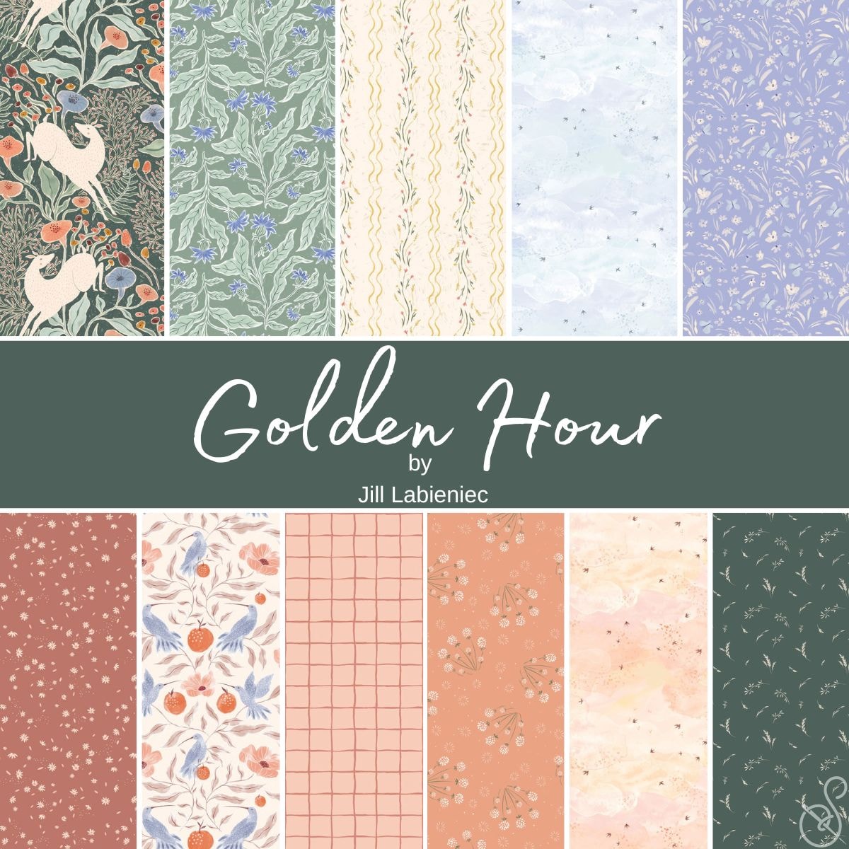 Golden Hour Fat Quarter Bundle | Jill Labieniec | 11 FQs