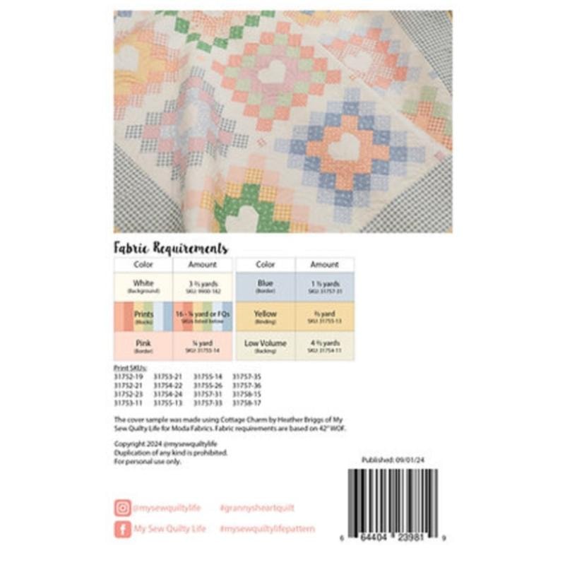 Granny's Heart Quilt Pattern | My Sew Quilty Life