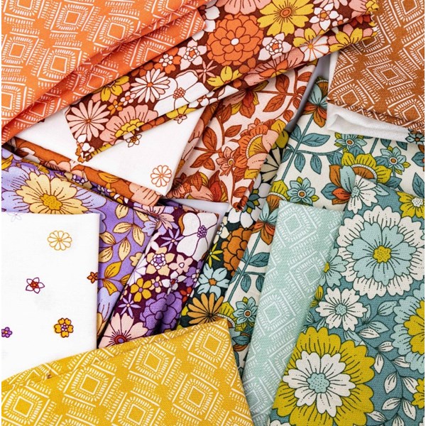 Groovy Boho Fat Quarter Bundle | Julia Dreams | 16 FQs