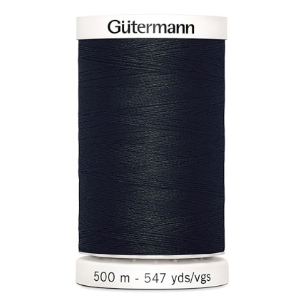 Gutermann Polyester 100wt Thread | 547 Yards - 010 - Black