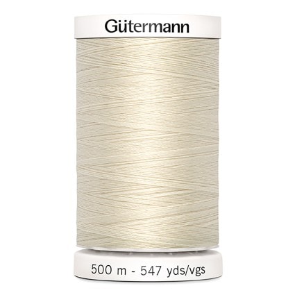 Gutermann Polyester 100wt Thread | 547 Yards - 22-Eggshell