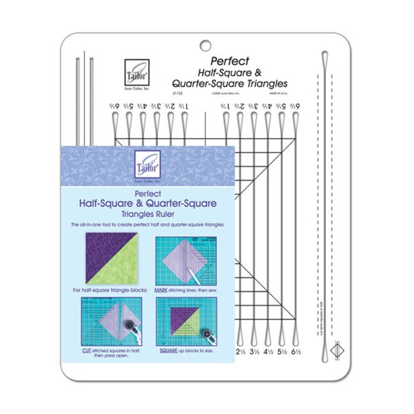 Perfect Half-Square & Quarter-Square Triangles Ruler by June Tailor