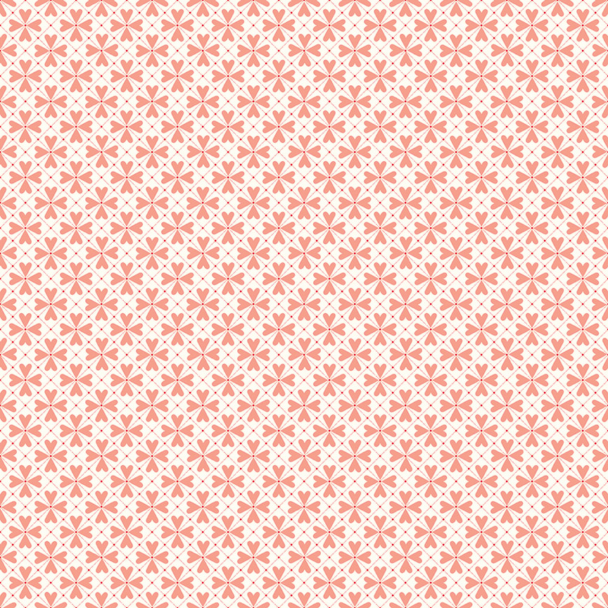 Hearts Grid - Cream