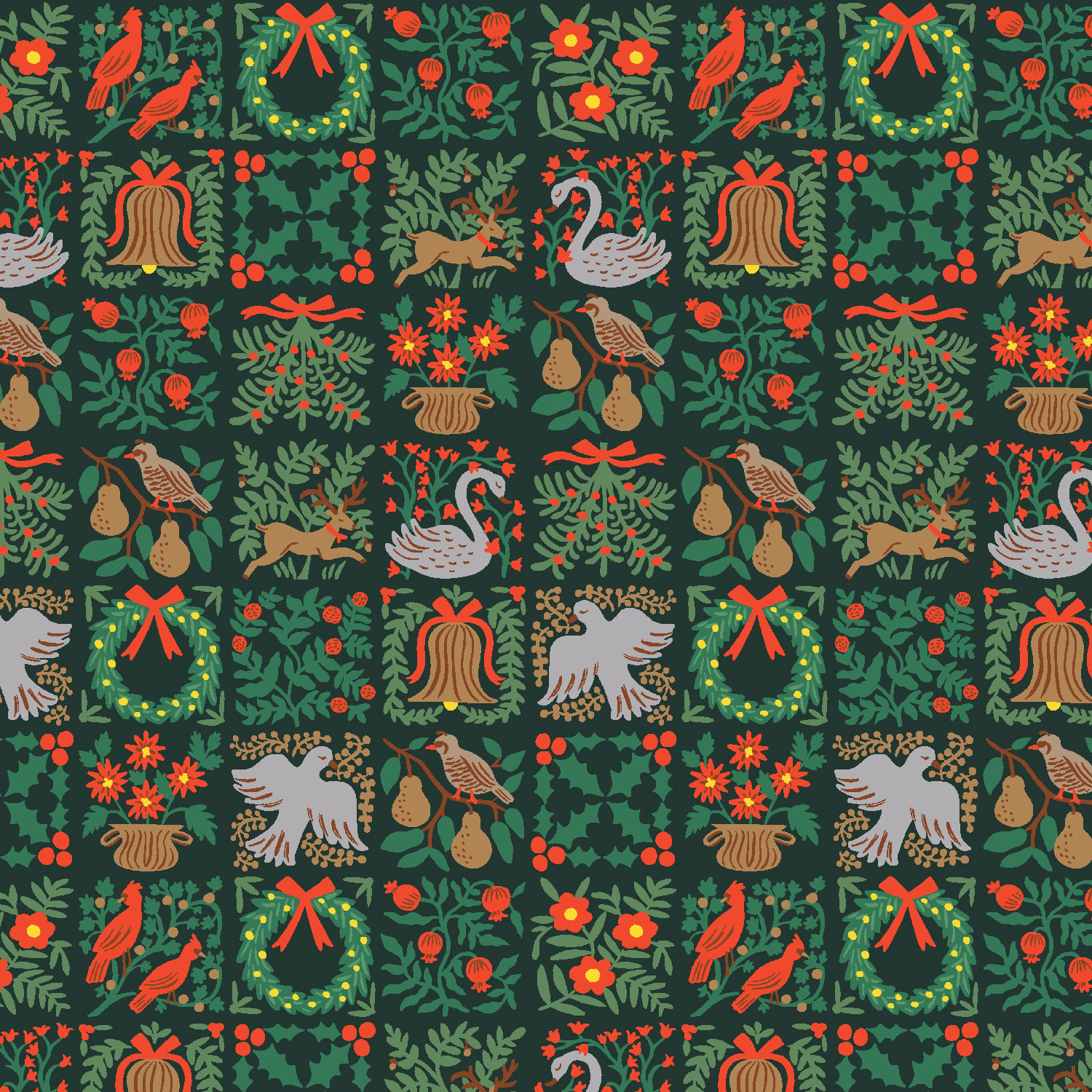 Holiday Tapestry Small - Evergreen