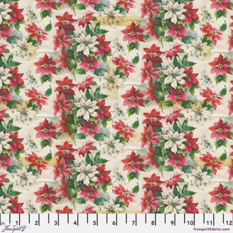 Holidays Past Poinsettia - Multi FLANNEL